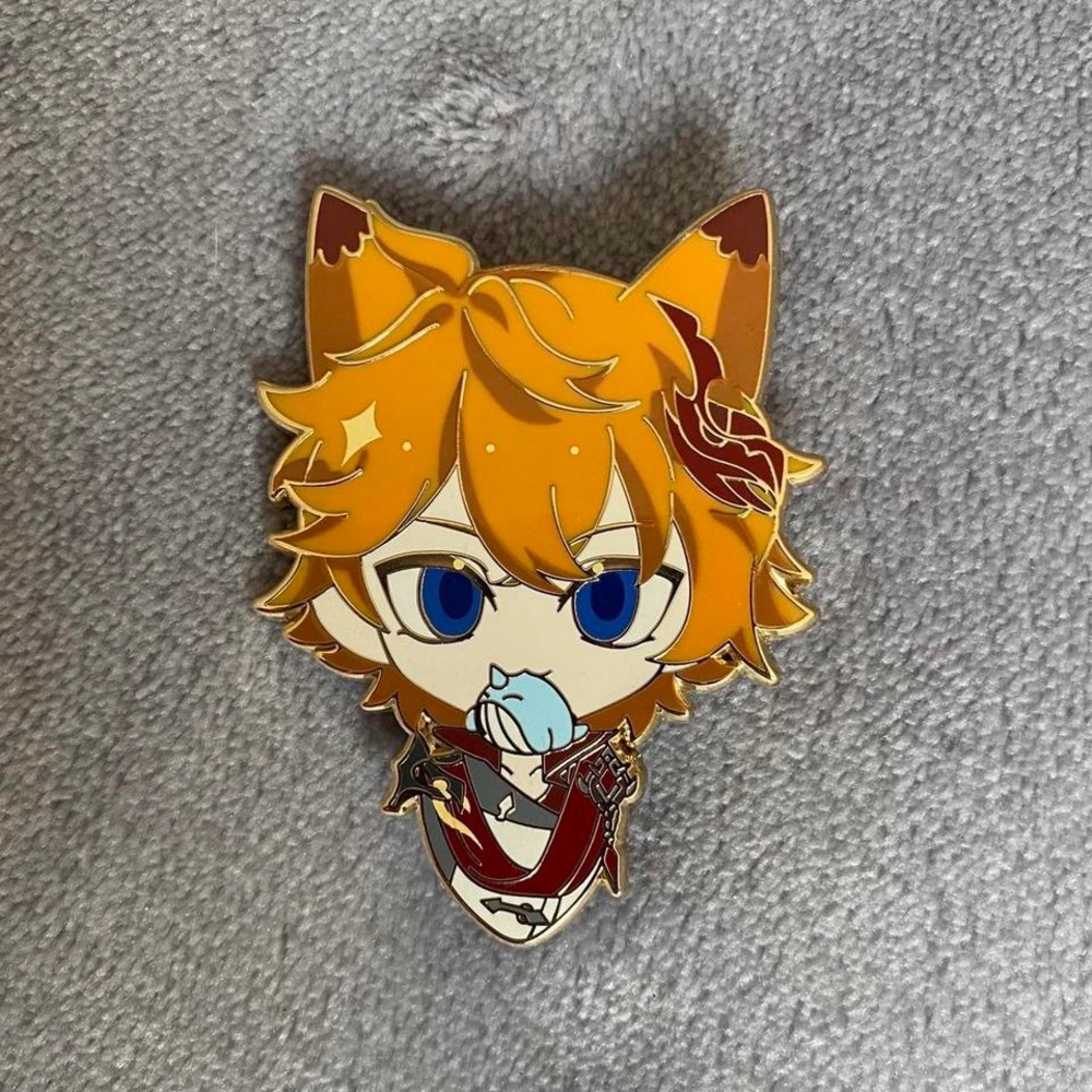 Orangeshapins Genshin Impact Childe Tartaglia Hard Enamel Pin